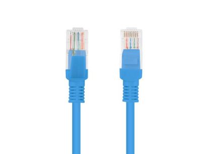 Patchcord Lanberg UTP kat.5e 15m niebieski