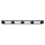 Patch panel 19'' Netrack 1U, 24-porty kat. 5e UTP, z półką - 3