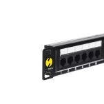 Patch panel 19'' Netrack 1U, 24-porty kat. 5e UTP, z półką - 2