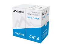 Kabel FTP Lanberg kat. 6 305m drut CU szary - 2