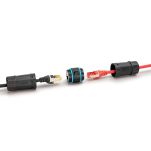Złącze DIGITUS zewnętrzne kat.6A, stopień ochrony IP68 Połączenie RJ45-RJ45 - 2