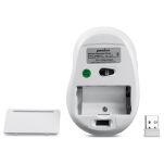 Mysz bezprzewodowa Perixx PERIMICE-721 optyczna 1600dpi 2.4 GHz, biało-srebrna, silent, cicha, bezklikowa - 4