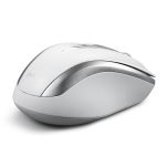 Mysz bezprzewodowa Perixx PERIMICE-721 optyczna 1600dpi 2.4 GHz, biało-srebrna, silent, cicha, bezklikowa - 3