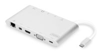 Stacja dokująca DIGITUS USB Typ C, 11-portów, Dual Monitor, 4K 30Hz, aluminiowa - 6