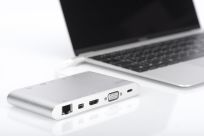 Stacja dokująca DIGITUS USB Typ C, 11-portów, Dual Monitor, 4K 30Hz, aluminiowa - 2