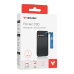 Dysk SSD zewnętrzny Verbatim Pocket SSD 1TB USB-C 3.2 Gen 2 czarny/niebieski - 4