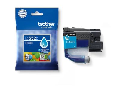 Brother LC552C tusz Cyan 550str