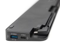 Stacja dokująca DIGITUS USB Typ C 12 portów Dual Monitor 4K 30Hz PD 3.0 RJ45 SD VGA HQ aluminiowa - 6