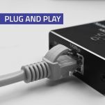 Switch niezarządzalny Qoltec mini rozdzielacz splitter 1x2 port RJ45 | 1000Mbps | USB-C | Aluminium - 5