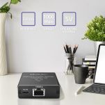 Switch niezarządzalny Qoltec mini rozdzielacz splitter 1x2 port RJ45 | 1000Mbps | USB-C | Aluminium - 2