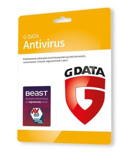 Oprogramowanie G DATA Antivirus 2PC 1rok karta-klucz