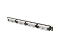 Patch panel Lanberg PPU6-1024-B 24 port 1U kat.6 czarny - 2