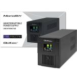 Zasilacz awaryjny UPS Qoltec  Monolith | 2000VA | 1200W | LCD | USB - 4