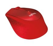 Mysz bezprzewodowa Logitech M330 Silent Plus optyczna czerwona - 2