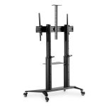 Stojak mobilny pojedynczy DIGITUS z półką i uchwytem na kamerę 1xLCD max. 120