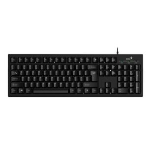 Klawiatura przewodowa Genius KB-100 Offcie black, Full size, odporna na zalanie