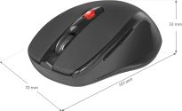 Mysz bezprzewodowa Defender ULTRA MM-315 optyczna 1600dpi 6P czarna - 2