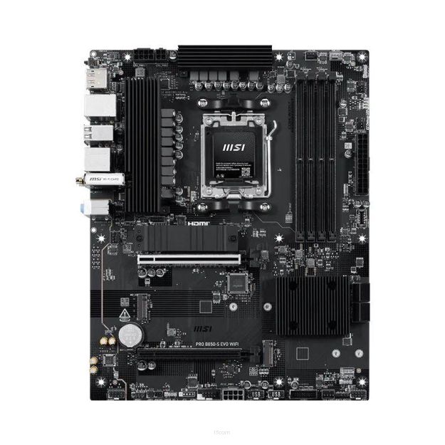 Płyta MSI PRO B850-S EVO WIFI /AMD B850/DDR5/SATA3/M.2/USB3.1/WiFi/BT/PCIe5.0/AM5/ATX