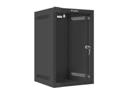 Szafa instalacyjna Rack wisząca 10" 9U 280x310 czarna Lanberg (flat pack)