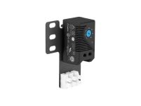 Termostat zamykający Lanberg 10A do szaf z uchem montażowym Rack i kostką elektryczną czarny - 3