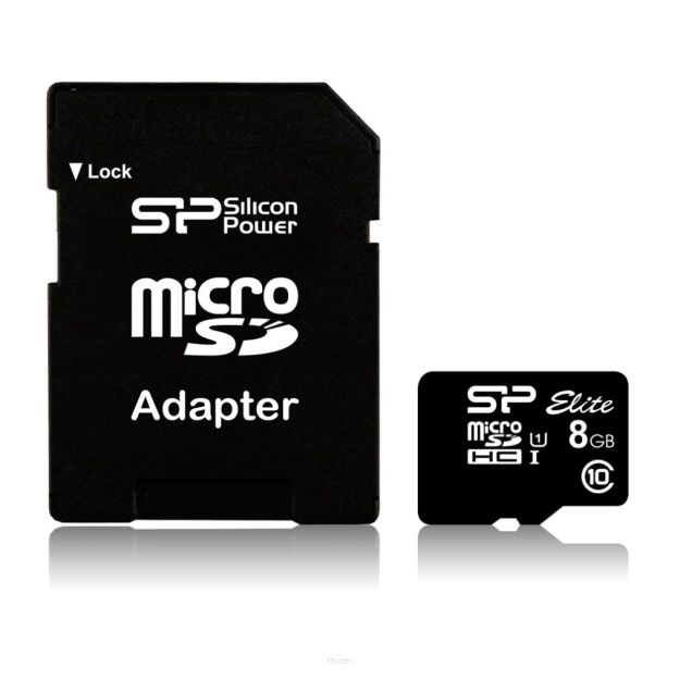 Karta pamięci MicroSDHC Silicon Power Elite UHS-1 8GB CL10 + adapter