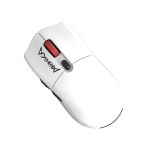 Mysz bezprzewodowa Monka GURU optyczna 26000dpi 2.4 GHz + Bluetooth biała AKUMULATOR 6 przycisków gaming PixArt PAW3395 Kailh - 2