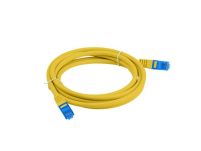 Patchcord Lanberg S/FTP kat.6A 0,5m LSZH CCA fluke passed żółty - 2