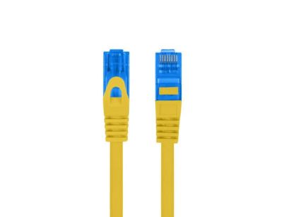 Patchcord Lanberg S/FTP kat.6A 0,5m LSZH CCA fluke passed żółty