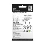 Dysk SSD Silicon Power A80 512GB M.2 2280 PCIe Gen3x4 NVMe (3400/3000 MB/s) - 3