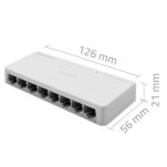 Switch niezarządzalny Qoltec przełącznik sieciowy 8 x port RJ45 | 1000Mbps | Fast Ethernet | LAN - 7