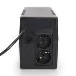 Zasilacz awaryjny UPS DIGITUS Line-Ineractive LED BASIC, 600VA/360W, 1x12V/7Ah, AVR, 2x Schuko CEE 7/3 - 3