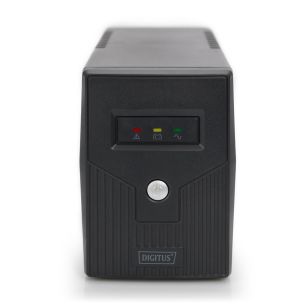 Zasilacz awaryjny UPS DIGITUS Line-Ineractive LED BASIC, 600VA/360W, 1x12V/7Ah, AVR, 2x Schuko CEE 7/3