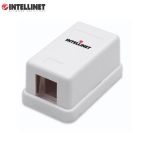 Obudowa gniazda Intellinet natynkowa Keystone, 1 port, biała - 3