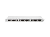 Patch panel Lanberg PPS6-1024-S 24 port 1U kat.6 ekranowany szary - 2