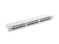 Patch panel Lanberg PPS6-1024-S 24 port 1U kat.6 ekranowany szary - 4