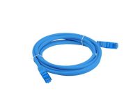Patchcord Lanberg S/FTP kat.6A 1m LSZH CCA fluke passed niebieski - 2