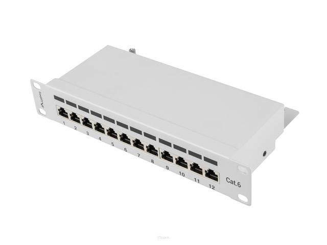 Patch panel Lanberg PPF6-9012-S 12 port 1U 10