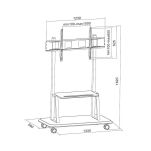 Stojak mobilny Techly 55