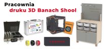 Zestaw Pracownia Druku Banach 3D z 5-letnią gwarancją, 5-letnim dostępem do Ekosystemu + 16kg filamentów - 2