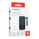 Dysk SSD zewnętrzny Verbatim Pocket SSD 2TB USB-C 3.2 Gen 2 czarny/niebieski - 4