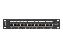 Patch panel Lanberg PPF6-9012-B 12 port 1U 10