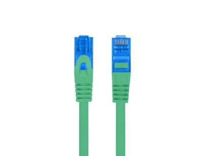 Patchcord Lanberg S/FTP kat.6A 0,5m LSZH CCA fluke passed zielony