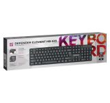 Klawiatura przewodowa Defender ELEMENT HB-520 USB czarna - 5
