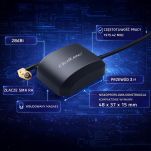 Antena GPS Qoltec GLONASS z podstawą magnetyczną | dookólna | 28dBi | SMA RA - 3