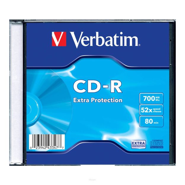 Płyta CD-R Verbatim 700MB Extra Protection (slim 1)