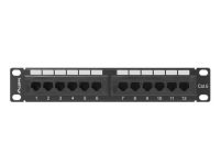 Patch panel Lanberg PPU6-9012-B 12 port 1U 10