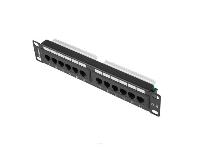 Patch panel Lanberg PPU6-9012-B 12 port 1U 10