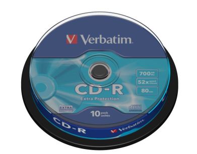 Płyty CD-R Verbatim 52x 700MB Extra Protection (Cake 10)