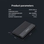 Obudowa/kieszeń Qoltec na dysk SSD HDD 2.5