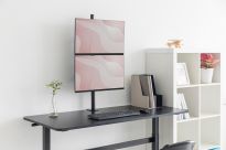 Uchwyt biurkowy DIGITUS pionowy 2xLCD max. 32